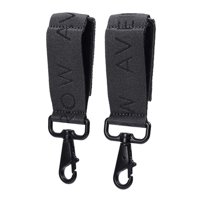 Avery Row | Logo Pram Bag Clips | Soft Black Changing Bags & Travel Changing Mats Avery Row Wholesale 