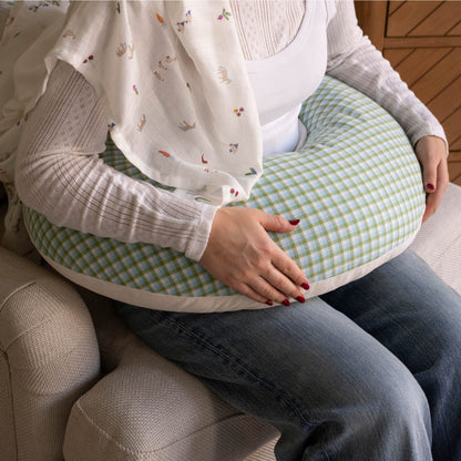 Avery Row | Nursing Pillow | Greenhouse Gingham Parent Accessories Avery Row Wholesale 
