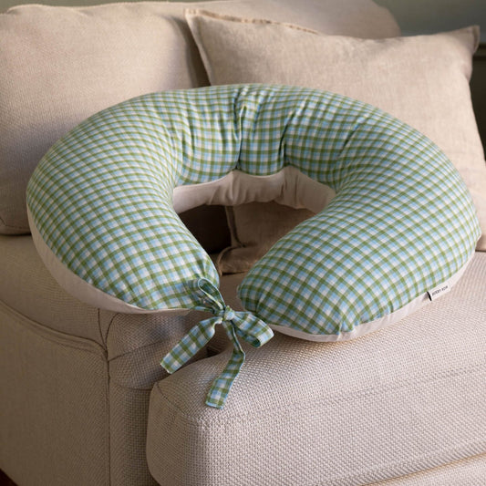 Avery Row | Nursing Pillow | Greenhouse Gingham Parent Accessories Avery Row Wholesale 