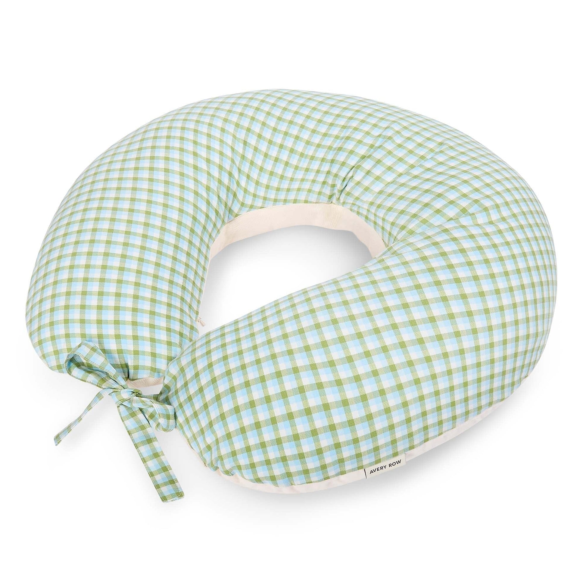 Avery Row | Nursing Pillow | Greenhouse Gingham Parent Accessories Avery Row Wholesale 