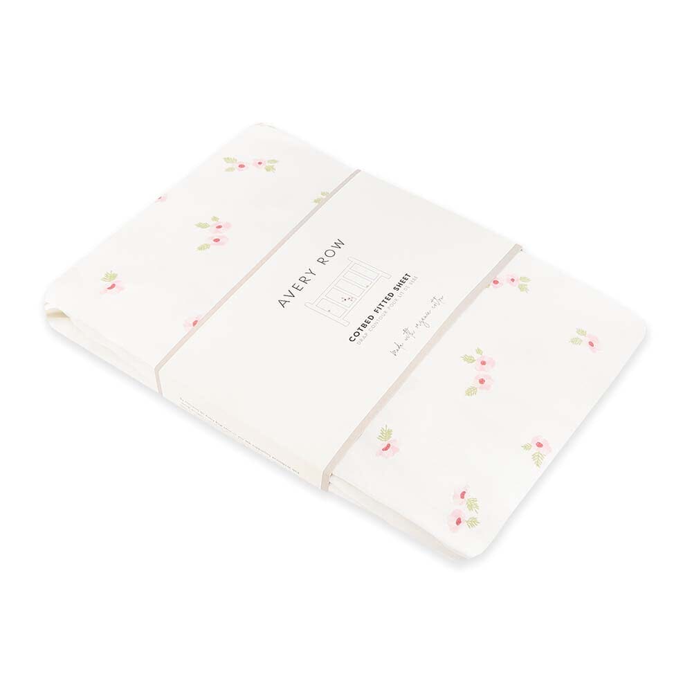 Avery Row - Organic Cotbed Fitted Sheet - Anemone Bedding Avery Row Wholesale 