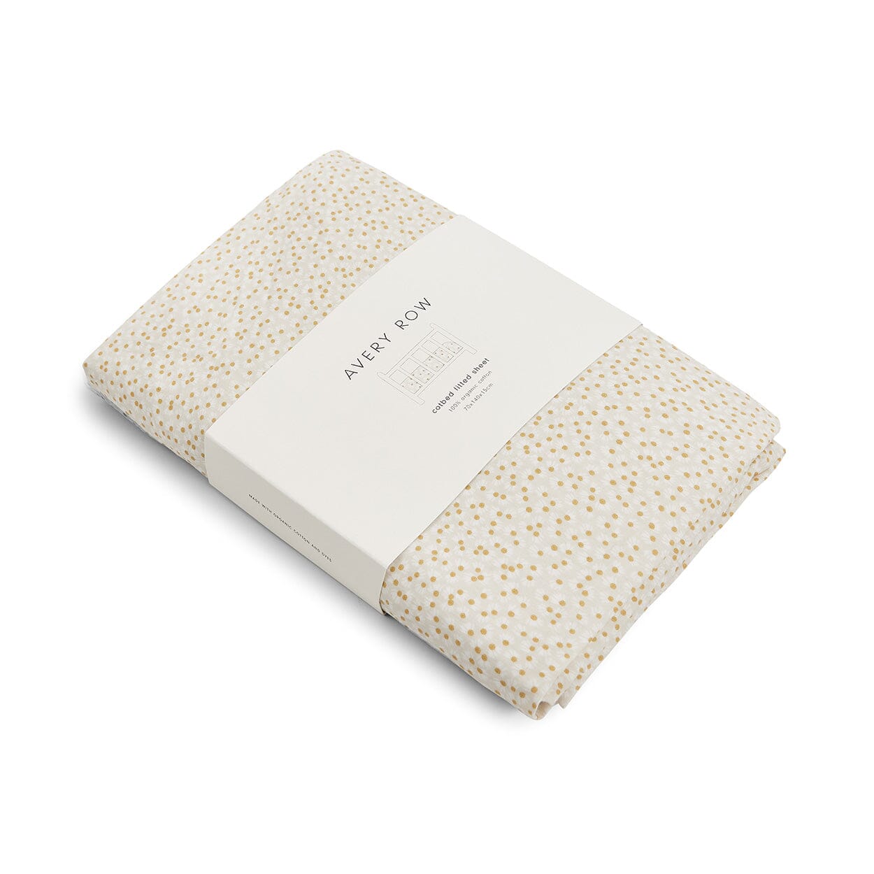 Avery Row - Organic Cotbed Fitted Sheet - Daisy Meadow Bedding Avery Row Wholesale 