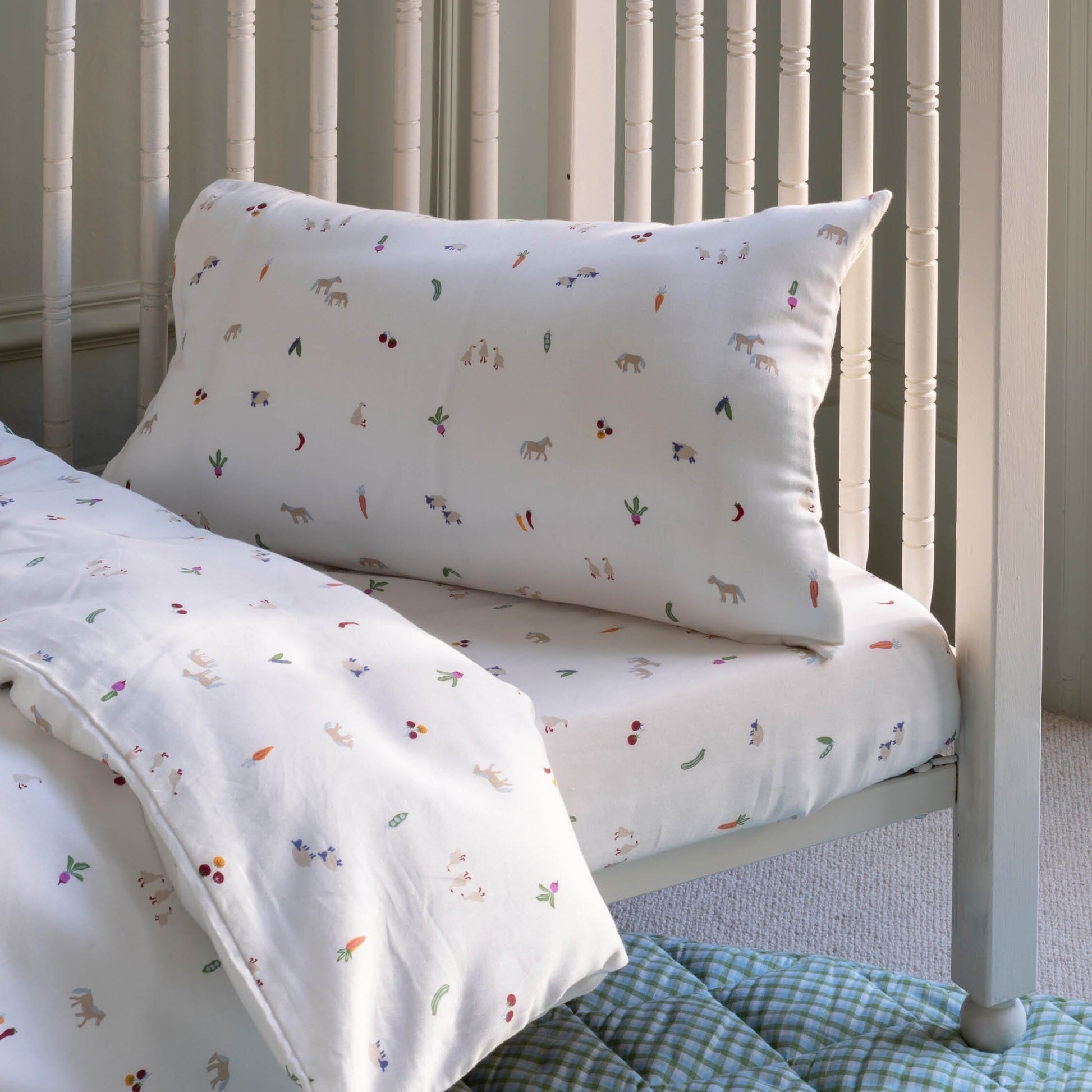 Avery Row | Organic Cotbed Fitted Sheet | Little Farm Bedding Avery Row Wholesale 
