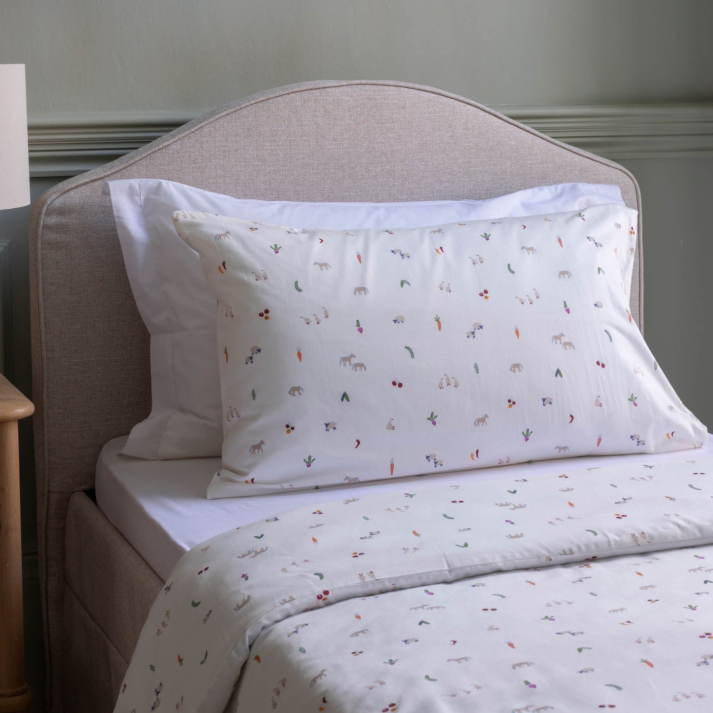 Avery Row | Organic Cotton Single Pillowcase | Little Farm Avery Row Wholesale 