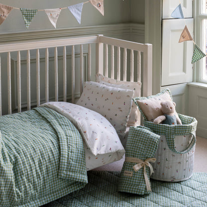 Avery Row | Quilted Cotbed Bedspread | Greenhouse Gingham Bedding Avery Row Wholesale 