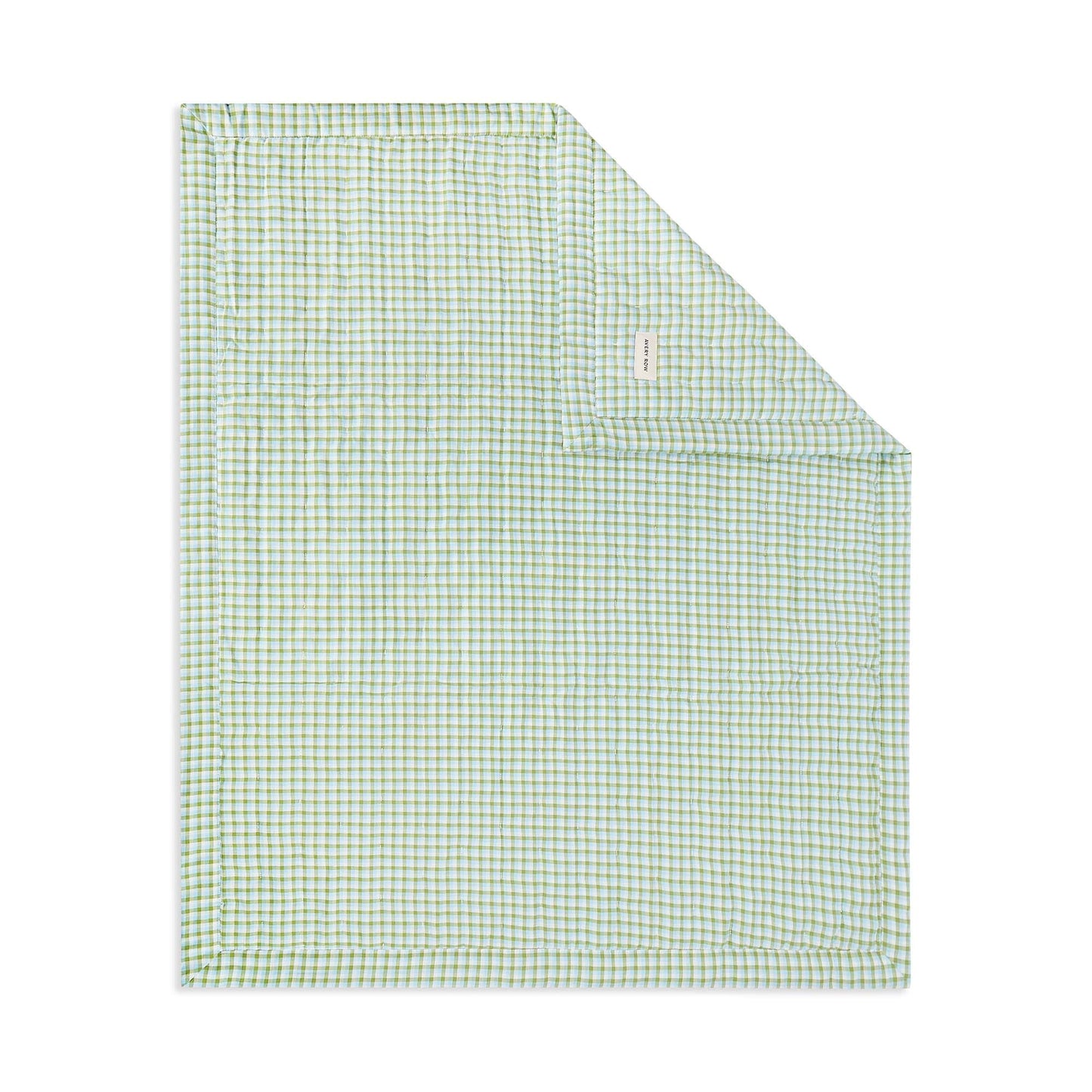 Avery Row | Quilted Single Bedspread | Greenhouse Gingham Bedding Avery Row Wholesale 