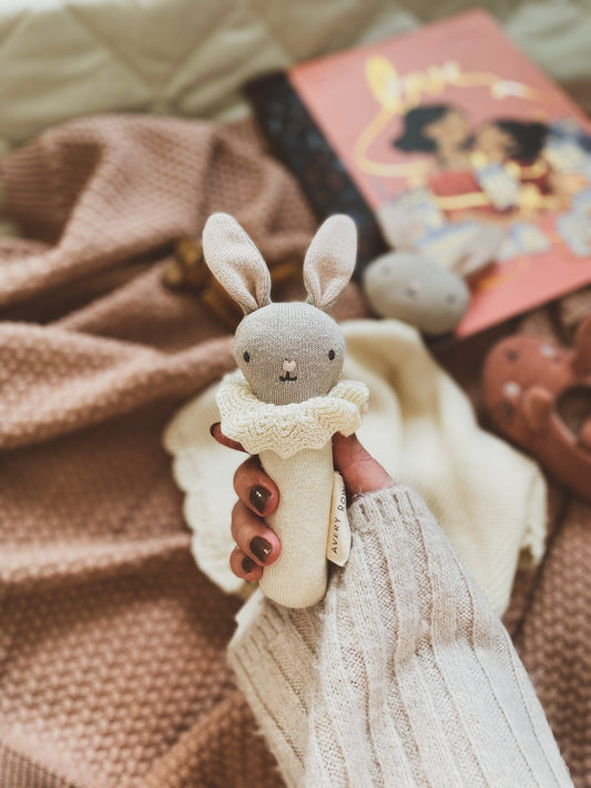Avery Row - Rattle - Blushing Bunny Baby Rattle Avery Row 