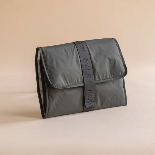 Avery Row | Recycled Nylon Travel Baby Changing Mat | Soft Black Changing Bags & Travel Changing Mats Avery Row Wholesale 