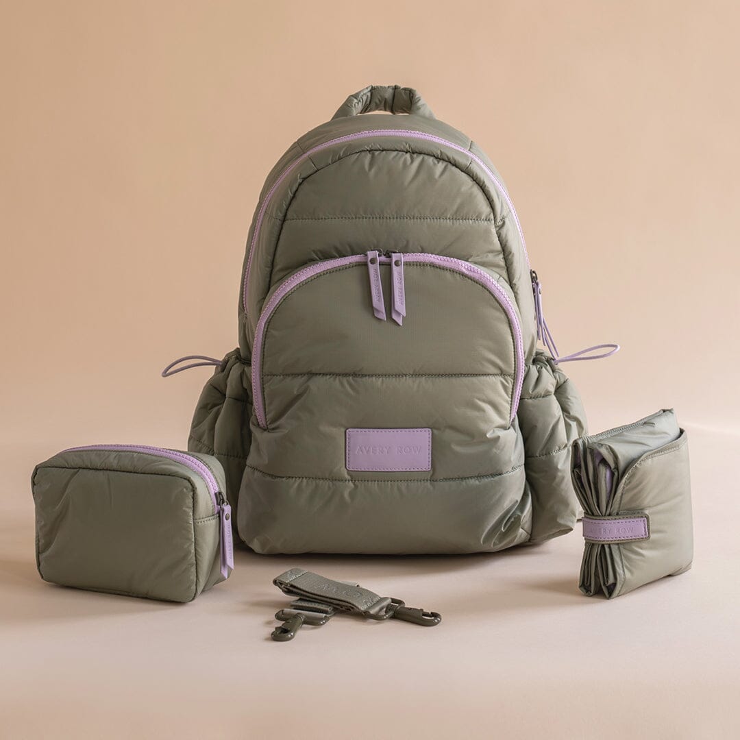 Baby Changing Backpack - Olive Changing Bags & Travel Changing Mats Avery Row Wholesale 