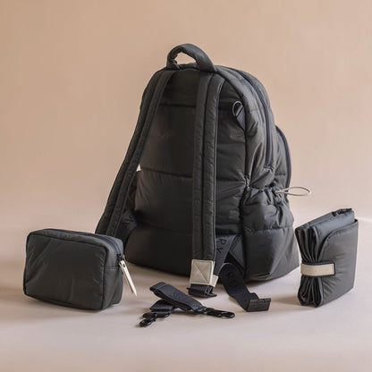 Baby Changing Backpack - Soft Black Changing Bags & Travel Changing Mats Avery Row Wholesale 