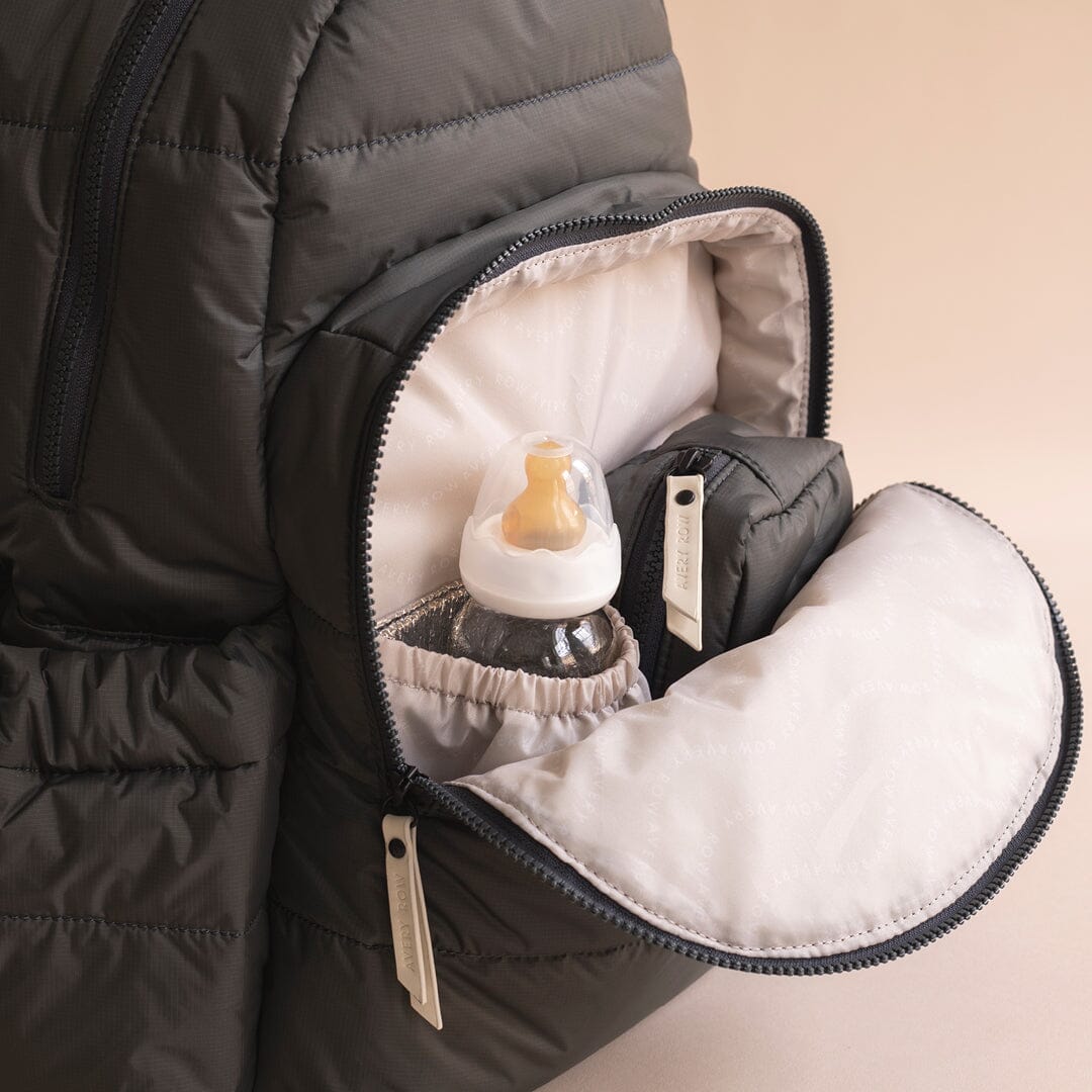 Baby Changing Backpack - Soft Black Changing Bags & Travel Changing Mats Avery Row Wholesale 