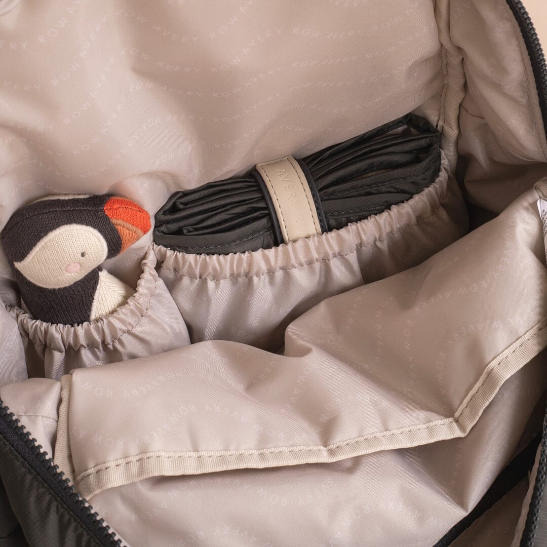 Baby Changing Backpack - Soft Black Changing Bags & Travel Changing Mats Avery Row Wholesale 