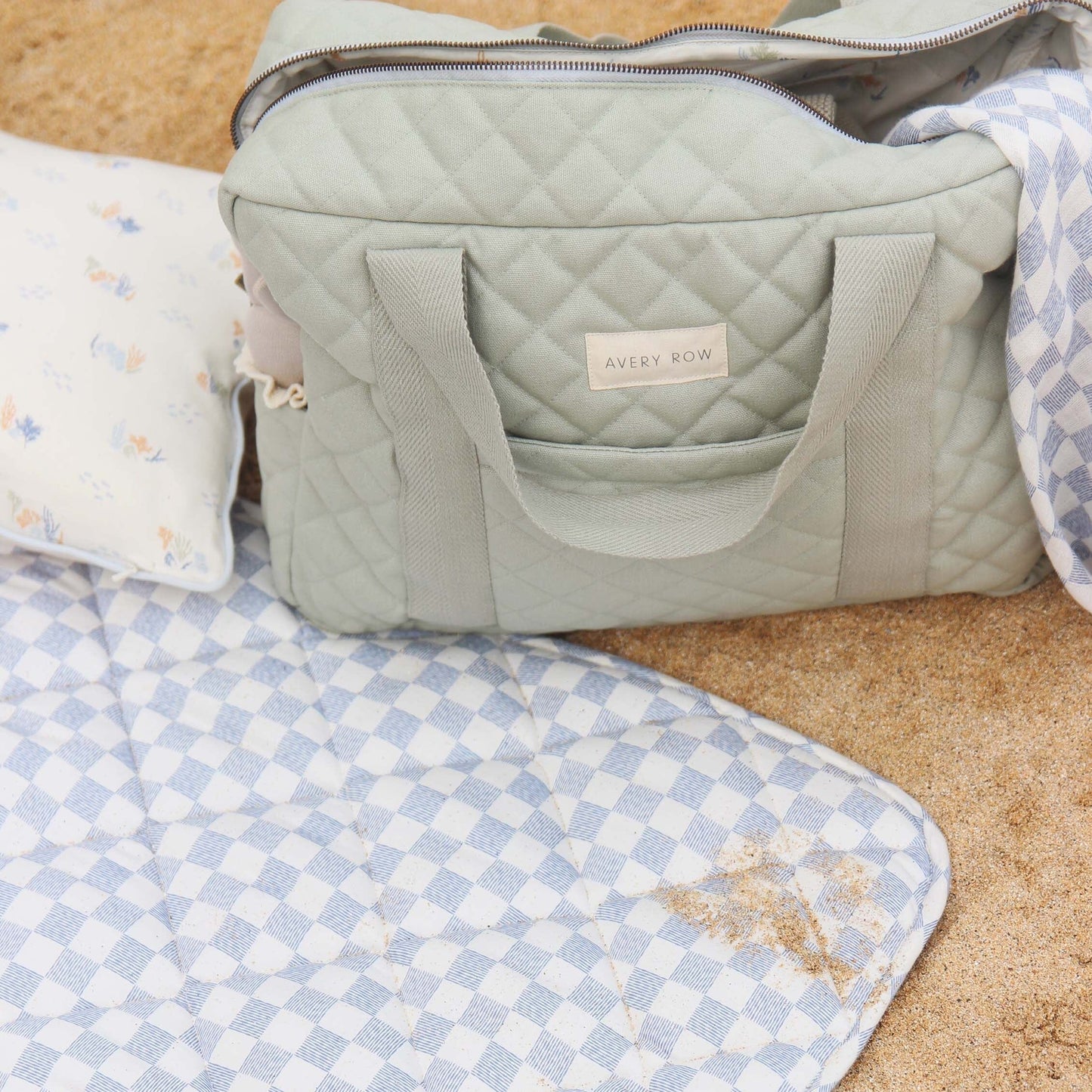 Baby Changing Bag - Sage Changing Bags & Travel Changing Mats Avery Row Wholesale 