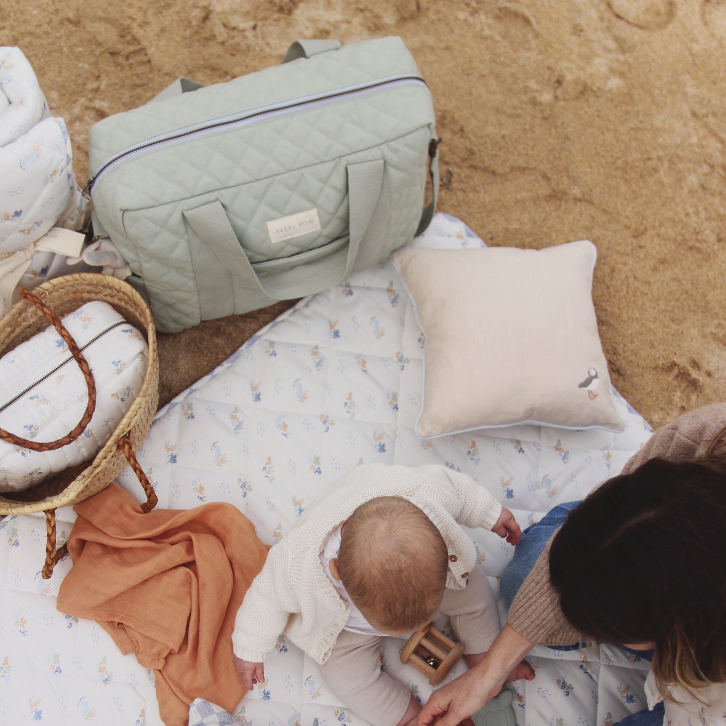 Baby Changing Bag - Sage Changing Bags & Travel Changing Mats Avery Row Wholesale 