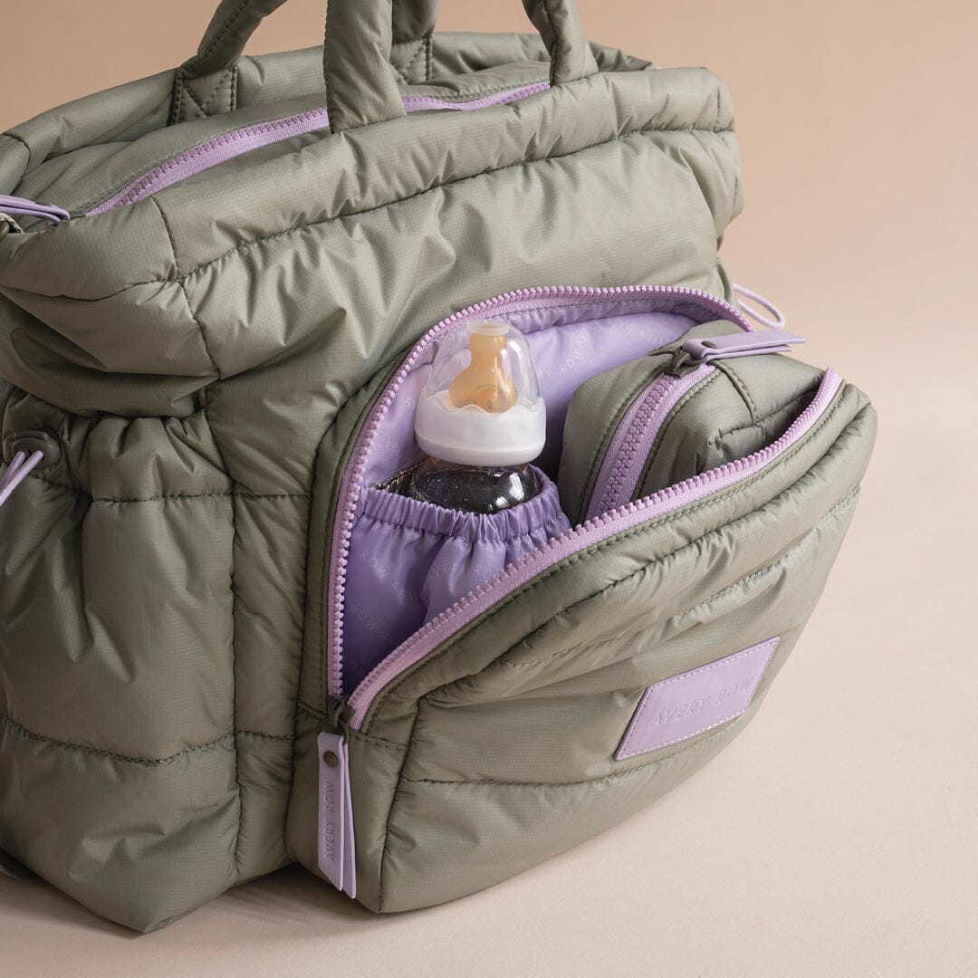 Baby Changing Tote Bag - Olive Changing Bags & Travel Changing Mats Avery Row Wholesale 