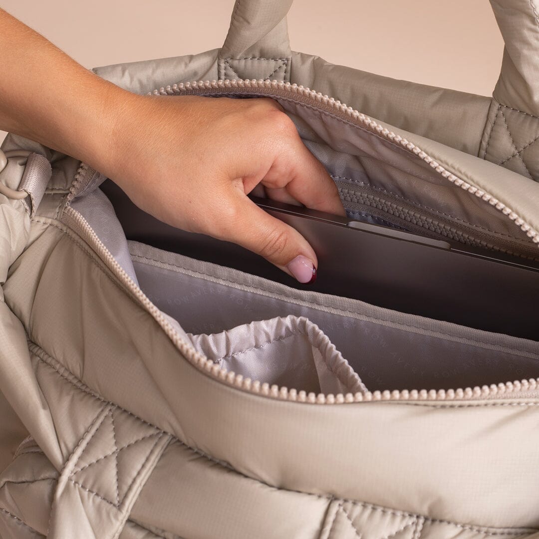 Baby Changing Tote Bag - Oyster Changing Bags & Travel Changing Mats Avery Row Wholesale 