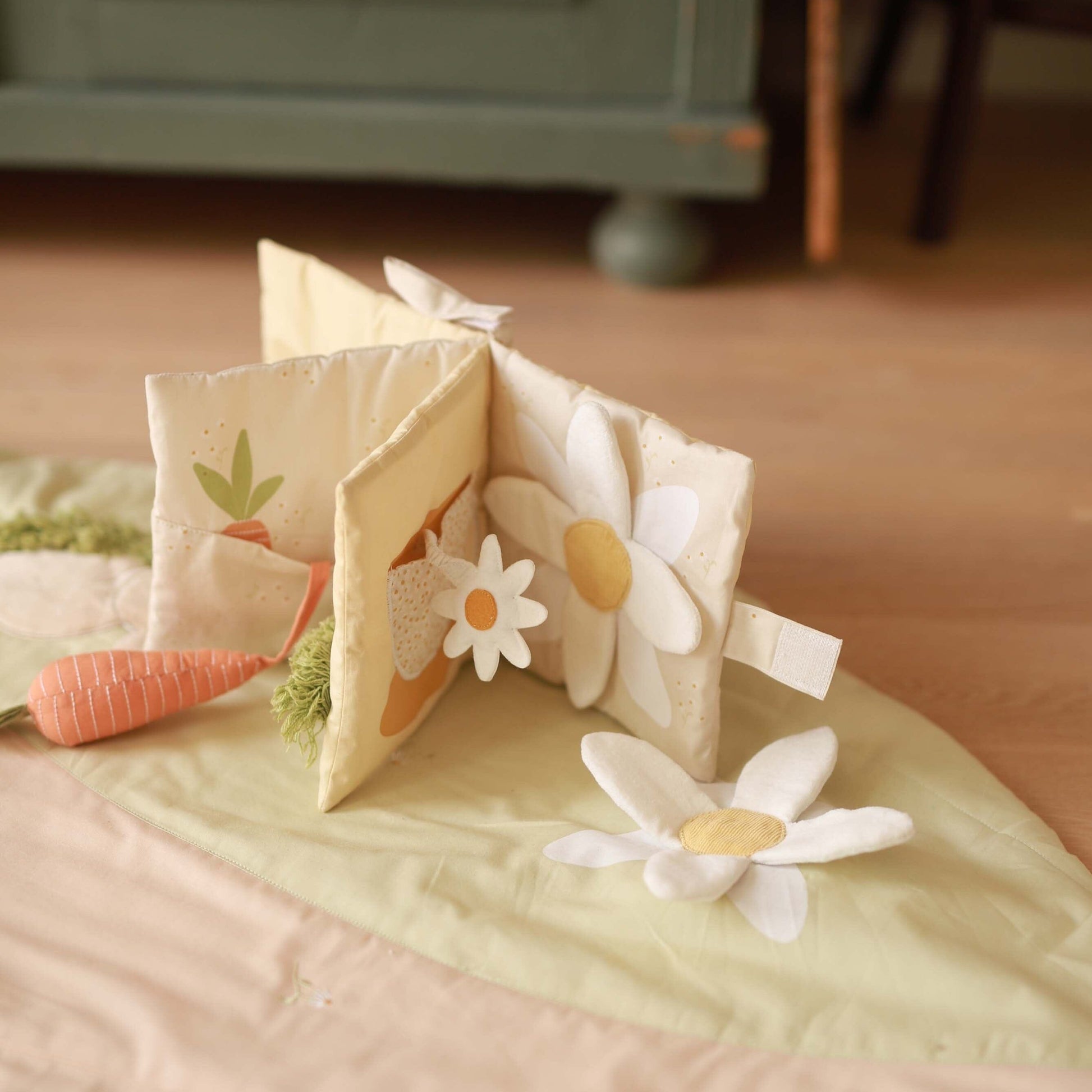 Baby Fabric Book- Bunny Tales Activity Avery Row Wholesale 