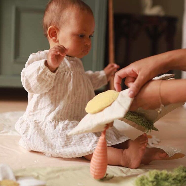 Baby Fabric Book- Bunny Tales Activity Avery Row Wholesale 