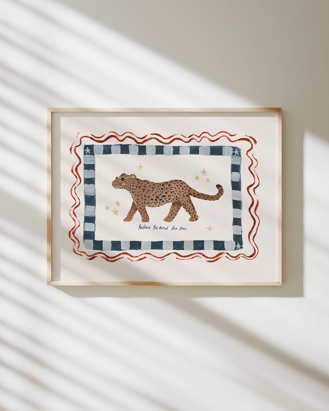 Be You - Jaguar Art Print Indigo Art Print Lion & The Pear 