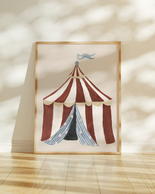 Big Top Tent - Circus Art Print Art Print Lion & The Pear 