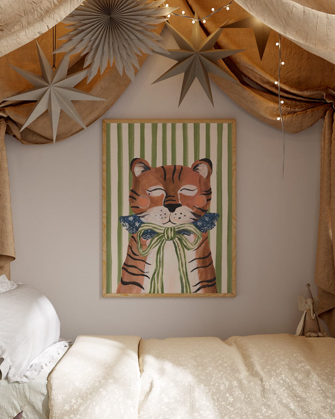 Big Top Tiger - Circus Art Print Art Print Lion & The Pear 