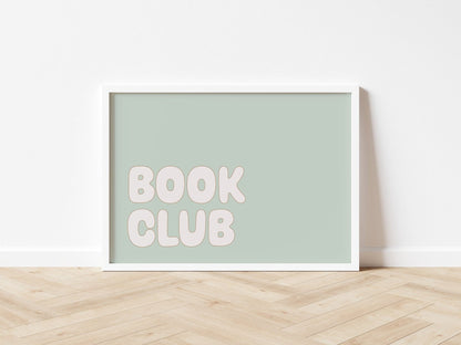 Book Club - Fine Art Print Autumns Corner A4 Sage 