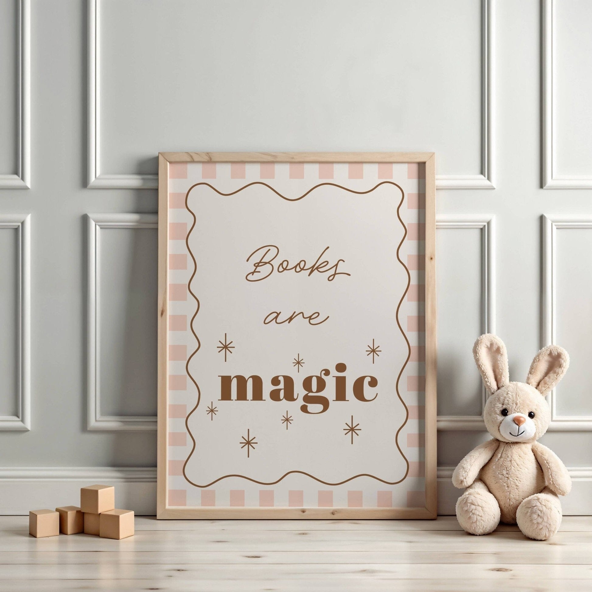 Books are magic - Checkerboard Edition - Print Print Autumns Corner 