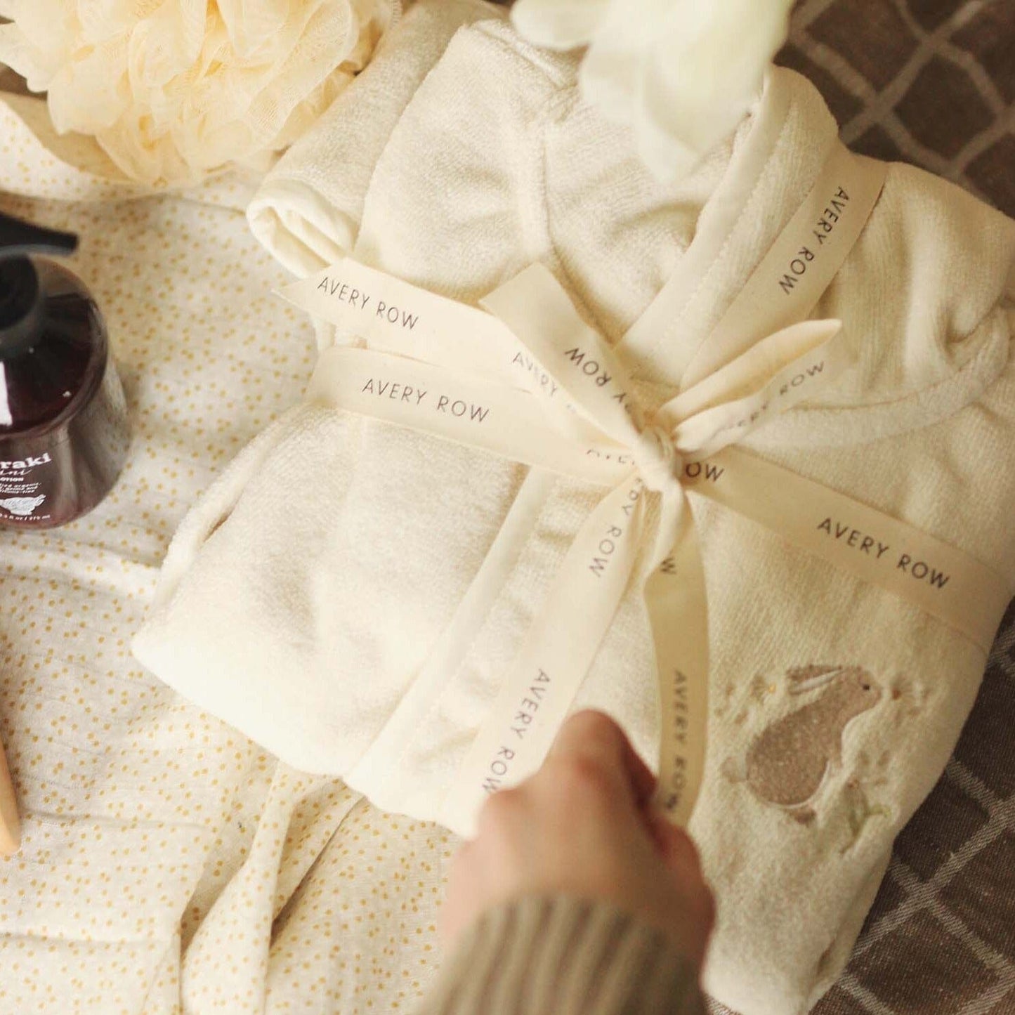 Children's Towelling Robe - Bunny Towelling Avery Row Wholesale 