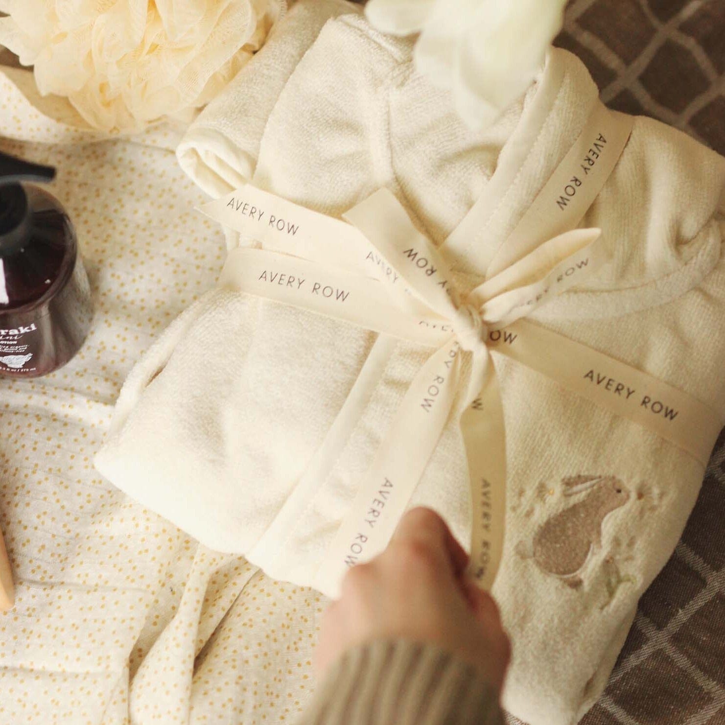 Children's Towelling Robe - Bunny Towelling Avery Row Wholesale 