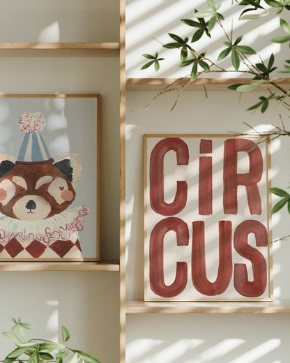 'Circus' - Word Art Print Art Print Lion & The Pear 