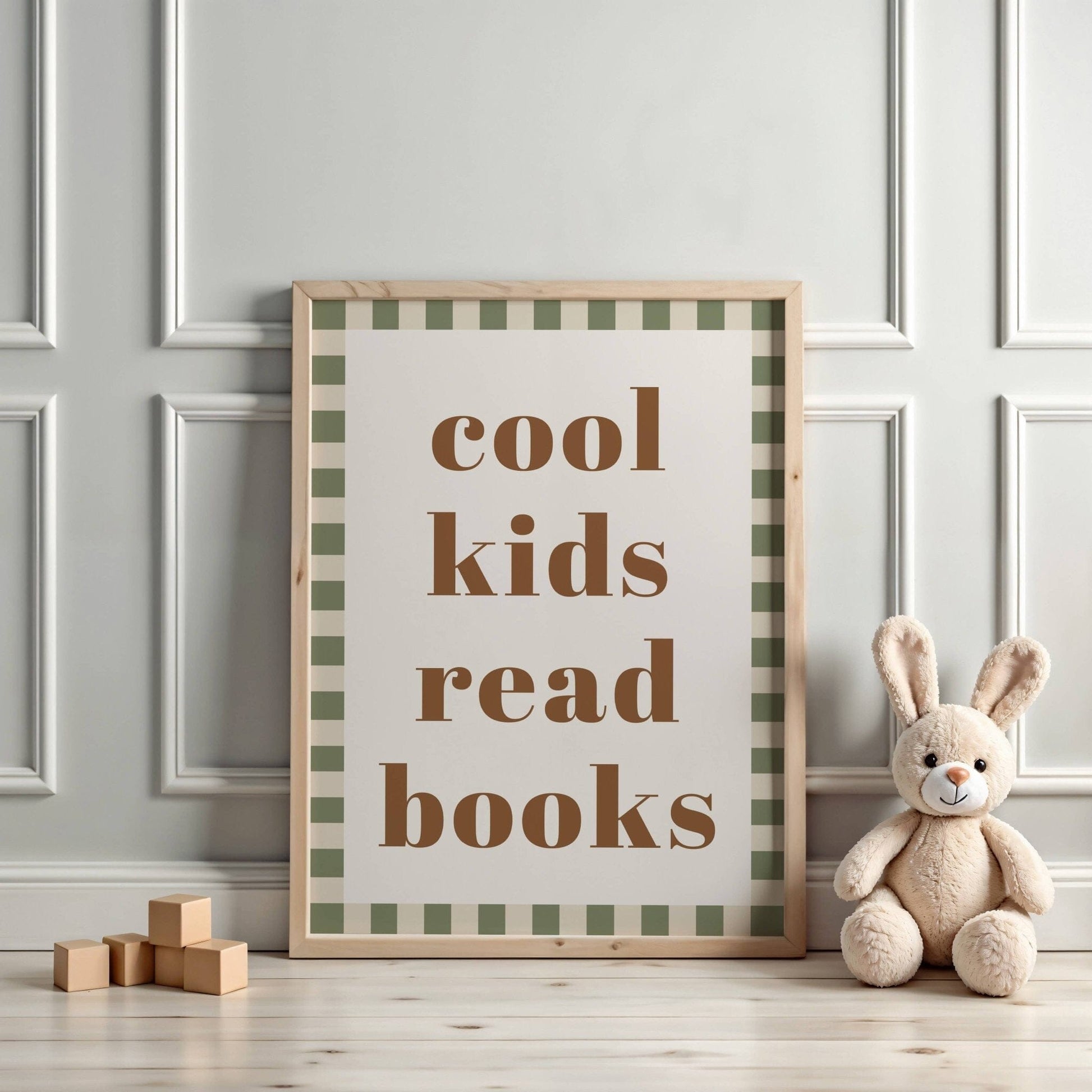 cool kids read books - Checkerboard Edition - Print Print Autumns Corner 
