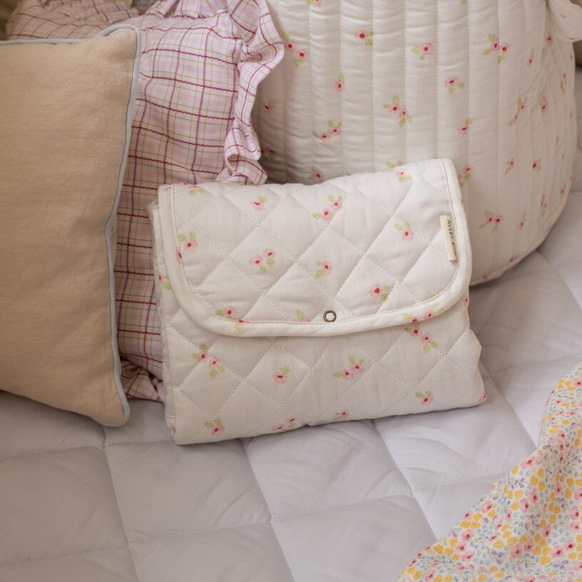 Cotton Travel Baby Changing Mat - Anemone Changing Bags & Travel Changing Mats Avery Row Wholesale 