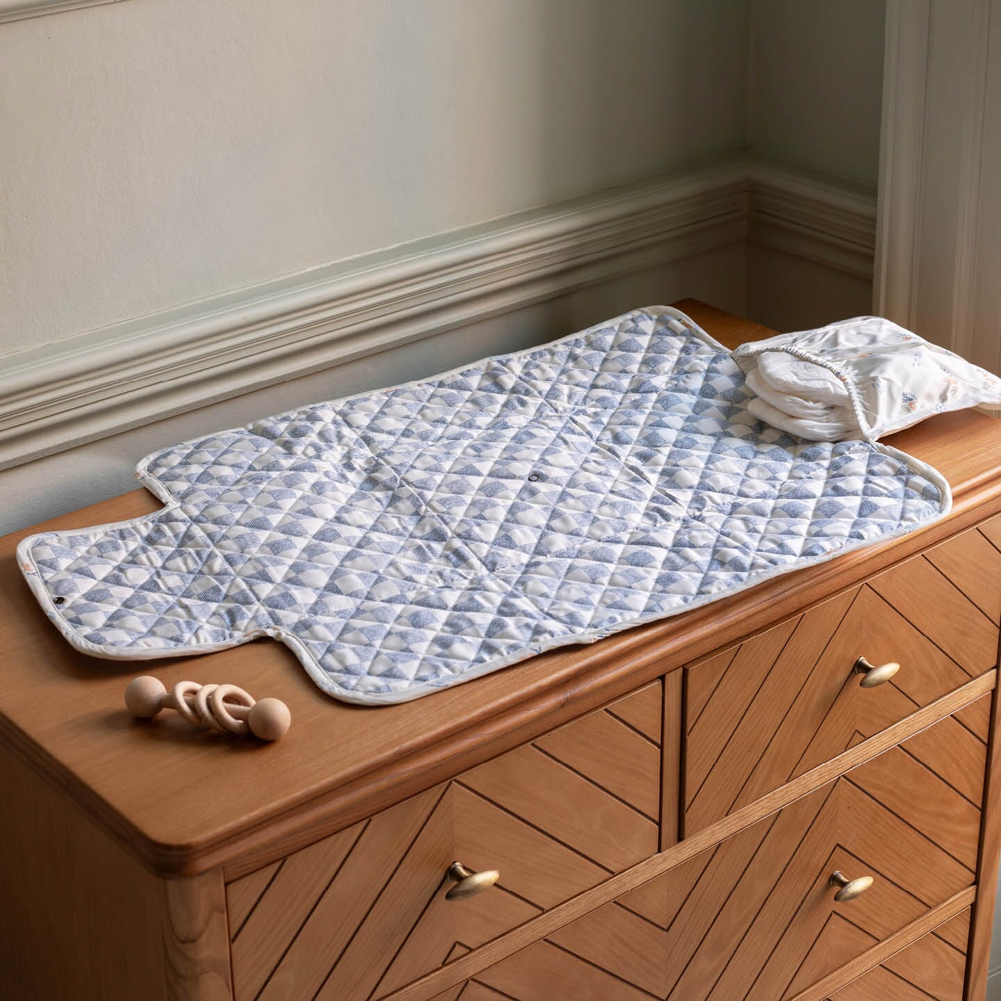 Cotton Travel Baby Changing Mat - Coastline Changing Bags & Travel Changing Mats Avery Row Wholesale 
