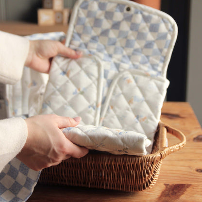 Cotton Travel Baby Changing Mat - Coastline Changing Bags & Travel Changing Mats Avery Row Wholesale 