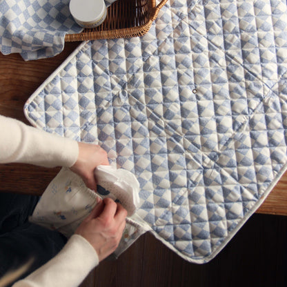 Cotton Travel Baby Changing Mat - Coastline Changing Bags & Travel Changing Mats Avery Row Wholesale 