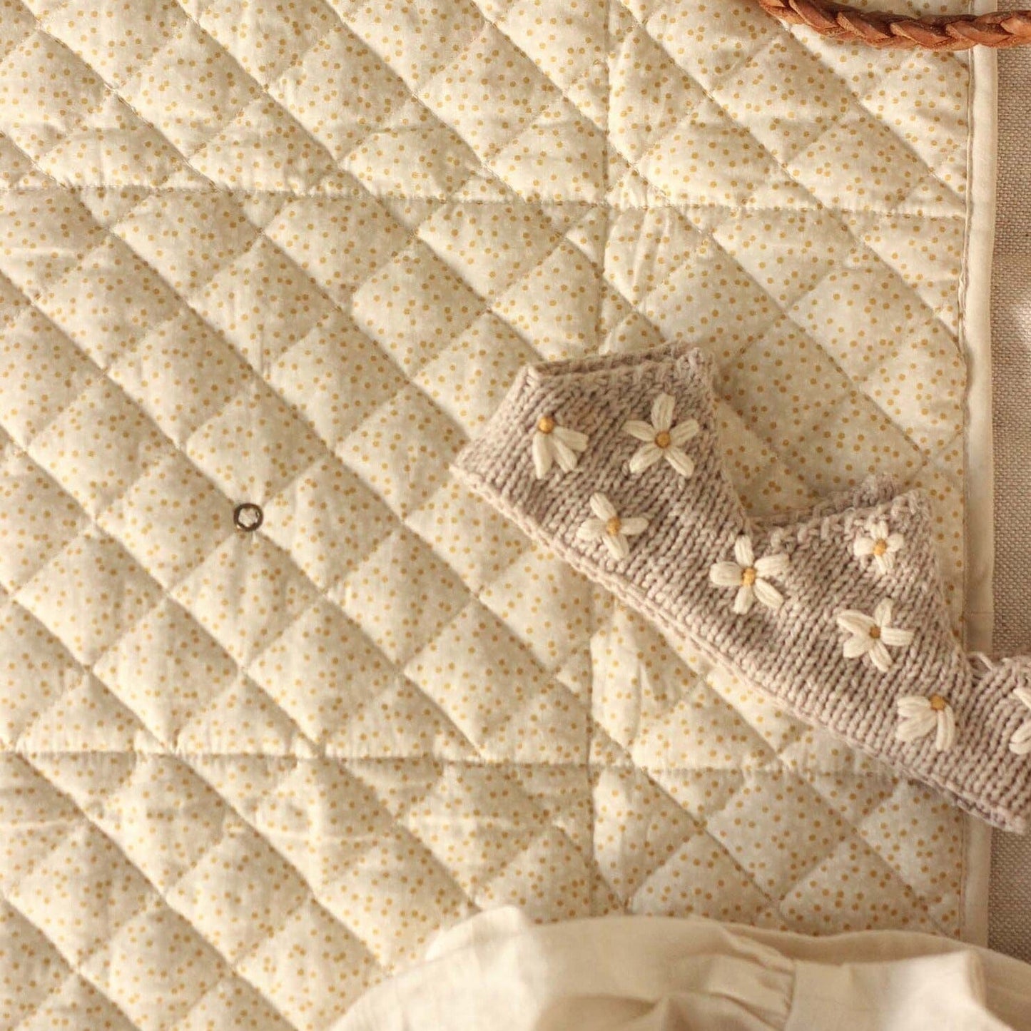 Cotton Travel Baby Changing Mat - Wild Chamomile Changing Bags & Travel Changing Mats Avery Row Wholesale 