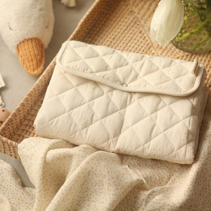 Cotton Travel Baby Changing Mat - Wild Chamomile Changing Bags & Travel Changing Mats Avery Row Wholesale 