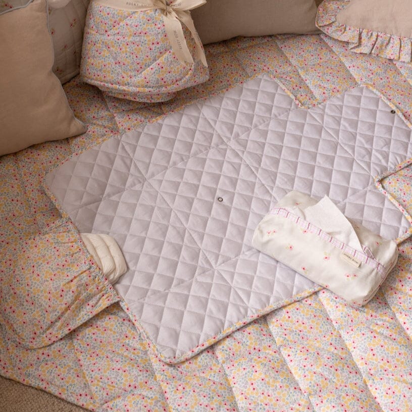 Cotton Travel Baby Changing Mat - Wildflower Garden Changing Bags & Travel Changing Mats Avery Row Wholesale 