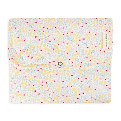 Cotton Travel Baby Changing Mat - Wildflower Garden Changing Bags & Travel Changing Mats Avery Row Wholesale 