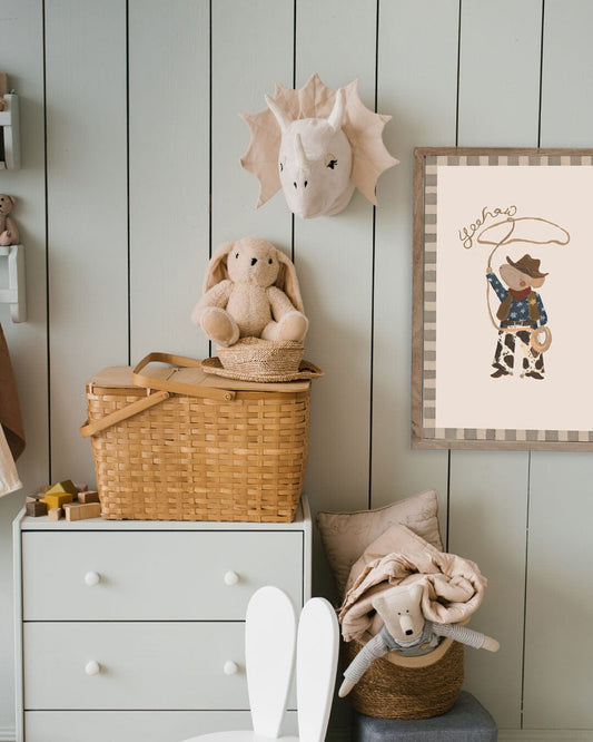 Cowboy Mouse- Mouse Print Art Print Lion & The Pear 