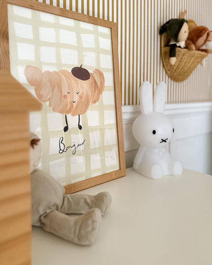 Croissant - Food Art Print Art Print Lion & The Pear 