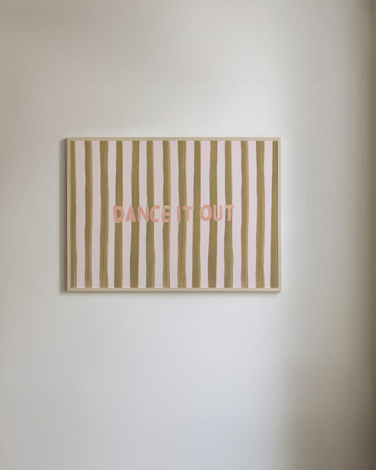 Uplifting word art print for kids room and nursery wall decor with positive message