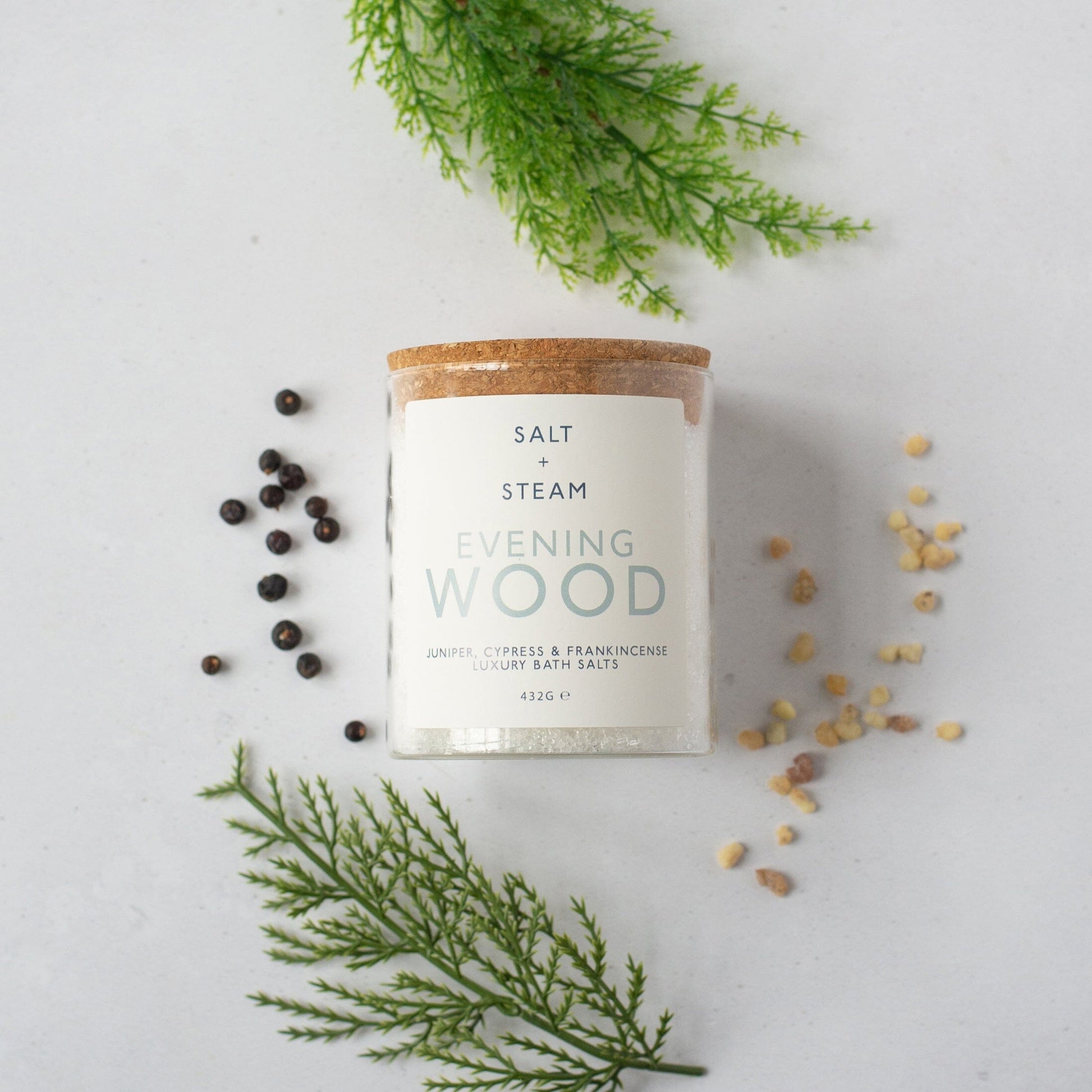 EVENING WOOD Bath Salts Salt + Steam 