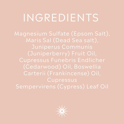 EVENING WOOD Bath Salts Salt + Steam 