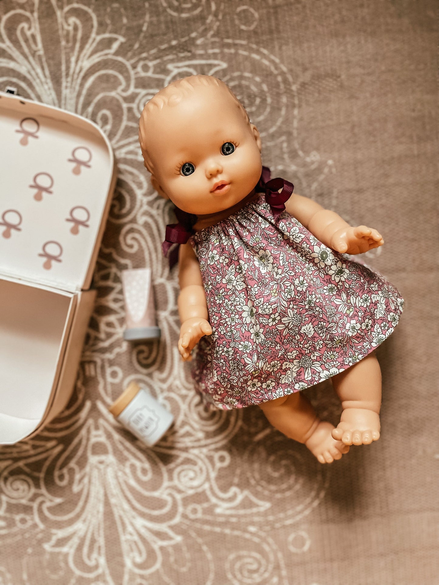 Floral Doll Dress for Minikane or Miniland Dolls – House of Pyaar