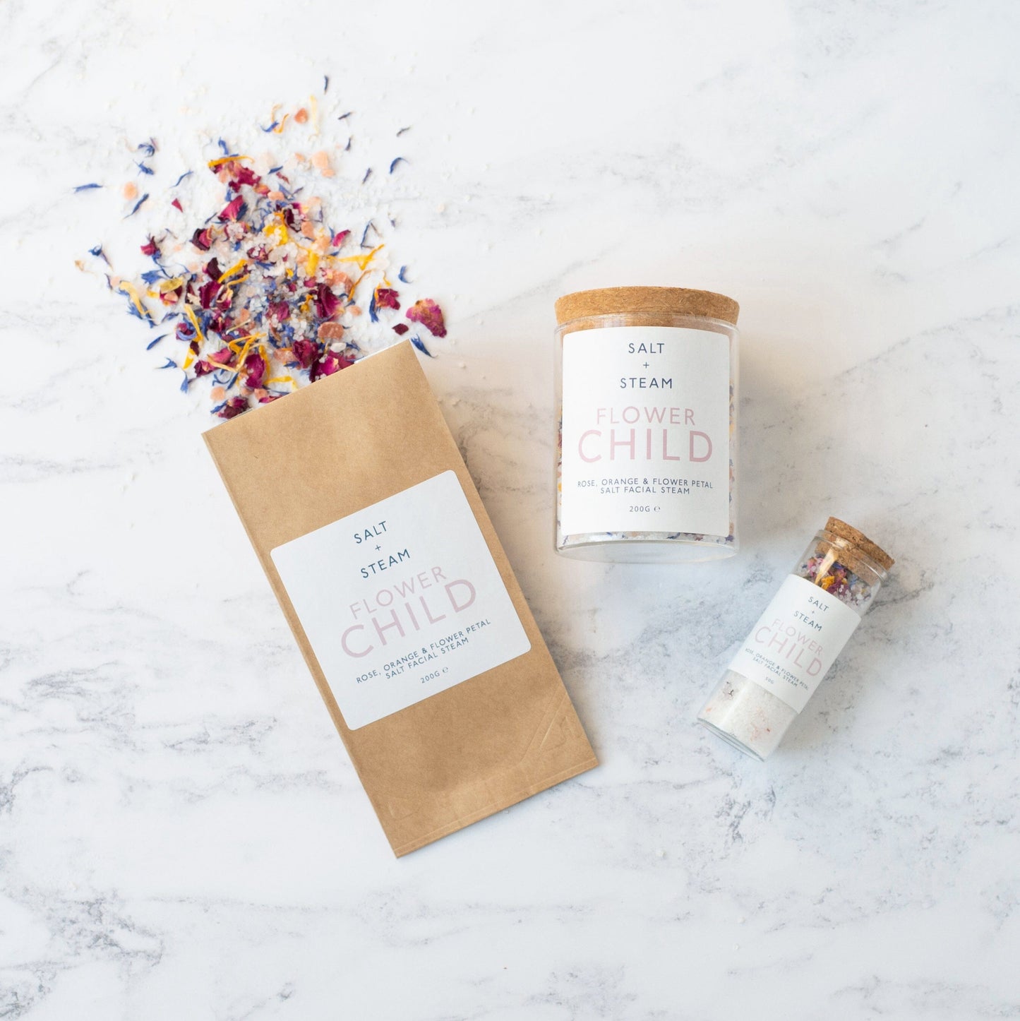 FLOWER CHILD Facial Steam Salt + Steam Refill 