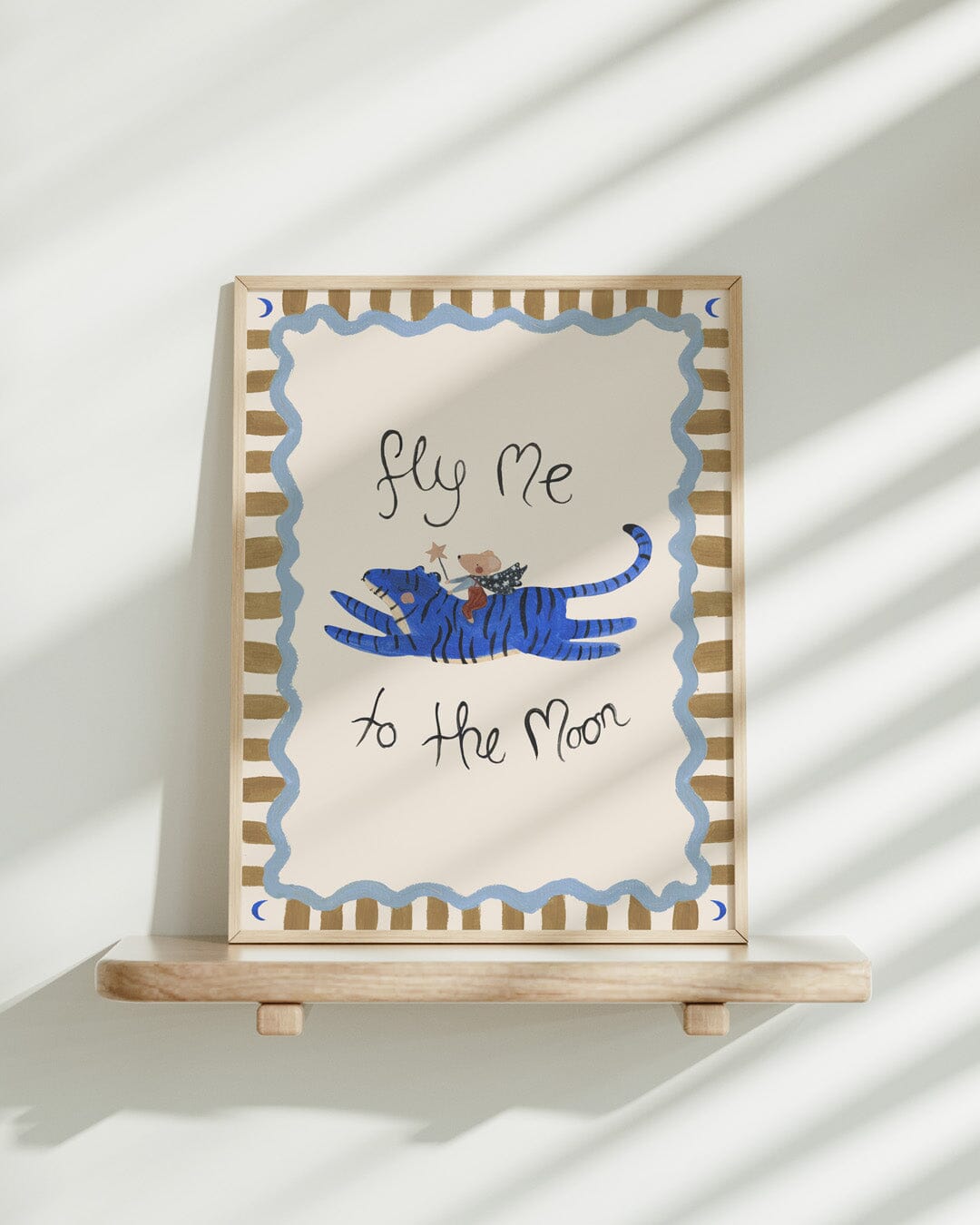 Fly Me To The Moon - Mouse & Tiger Art Print Art Print Lion & The Pear 