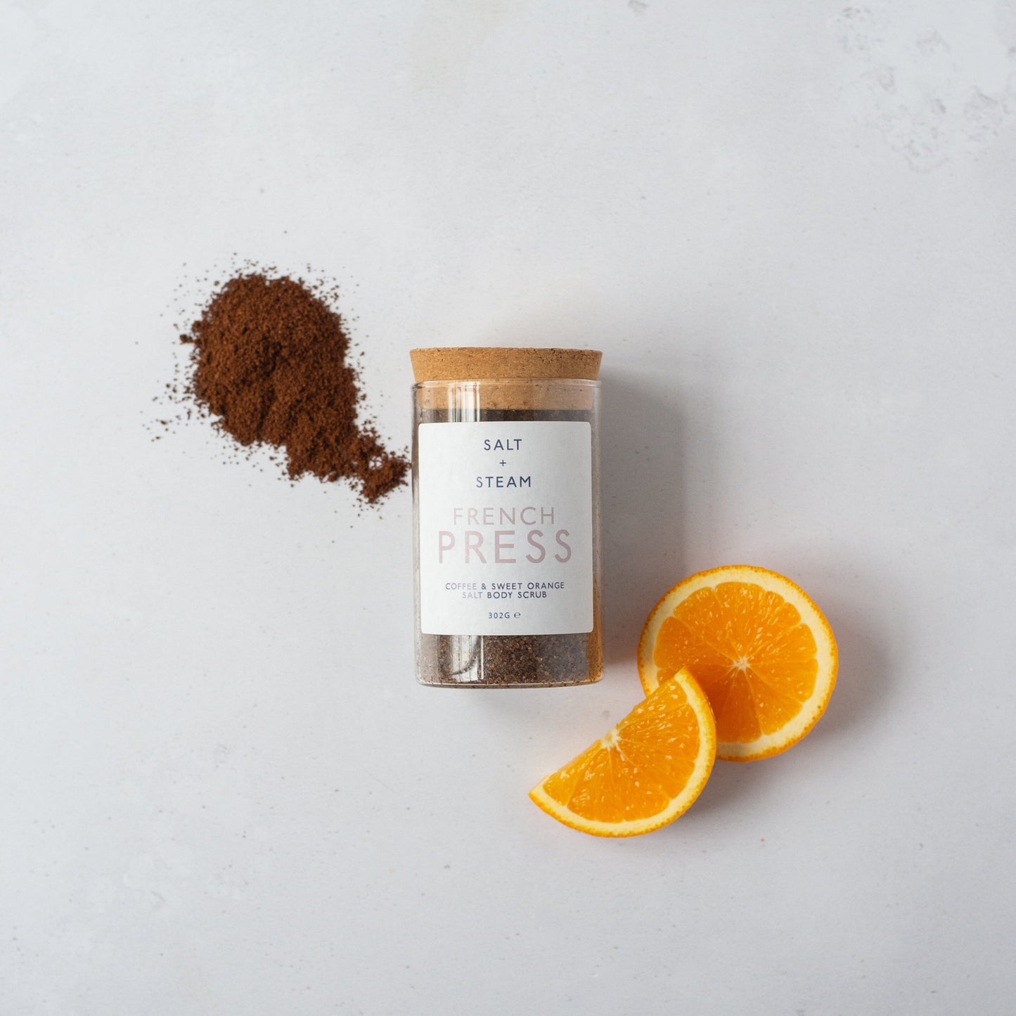 FRENCH PRESS Body Scrub Salt + Steam 