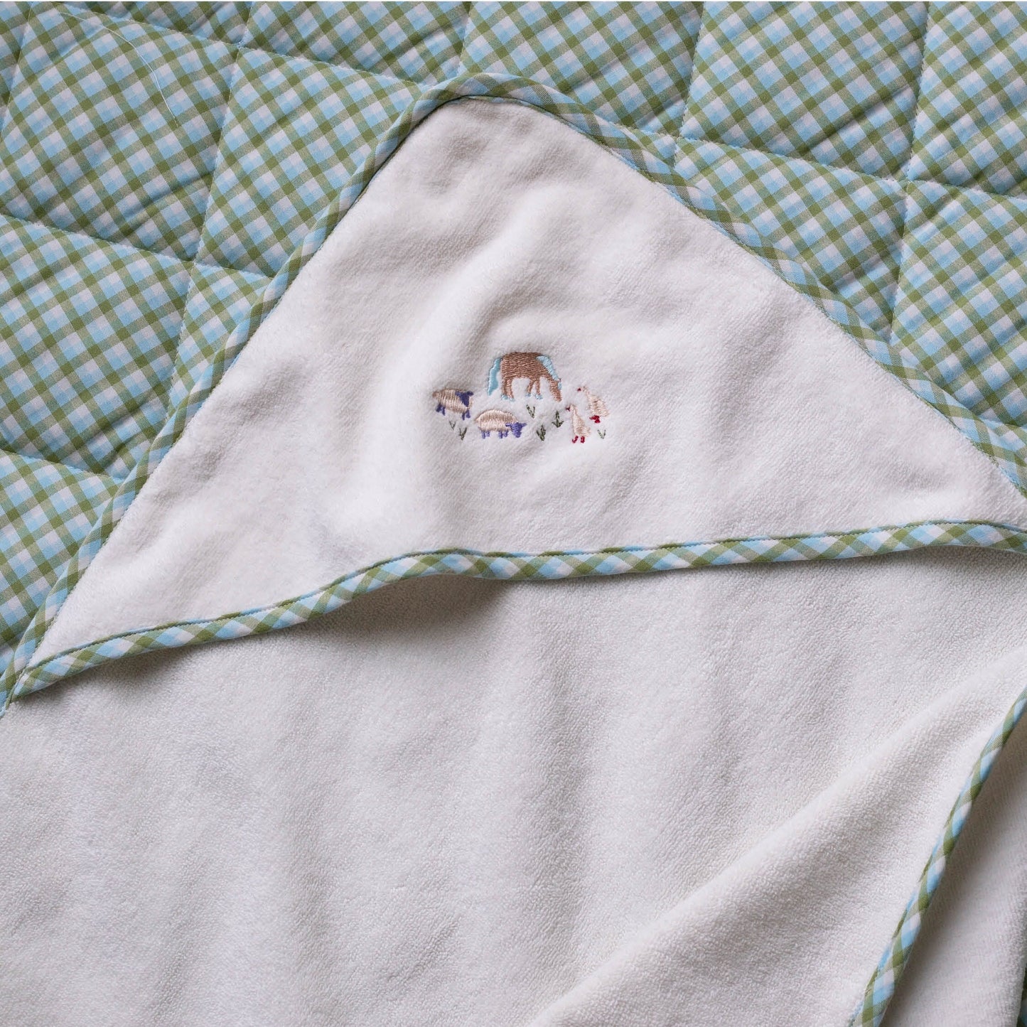 Hooded Towel - Baby - Little Farm Towelling Avery Row Wholesale 