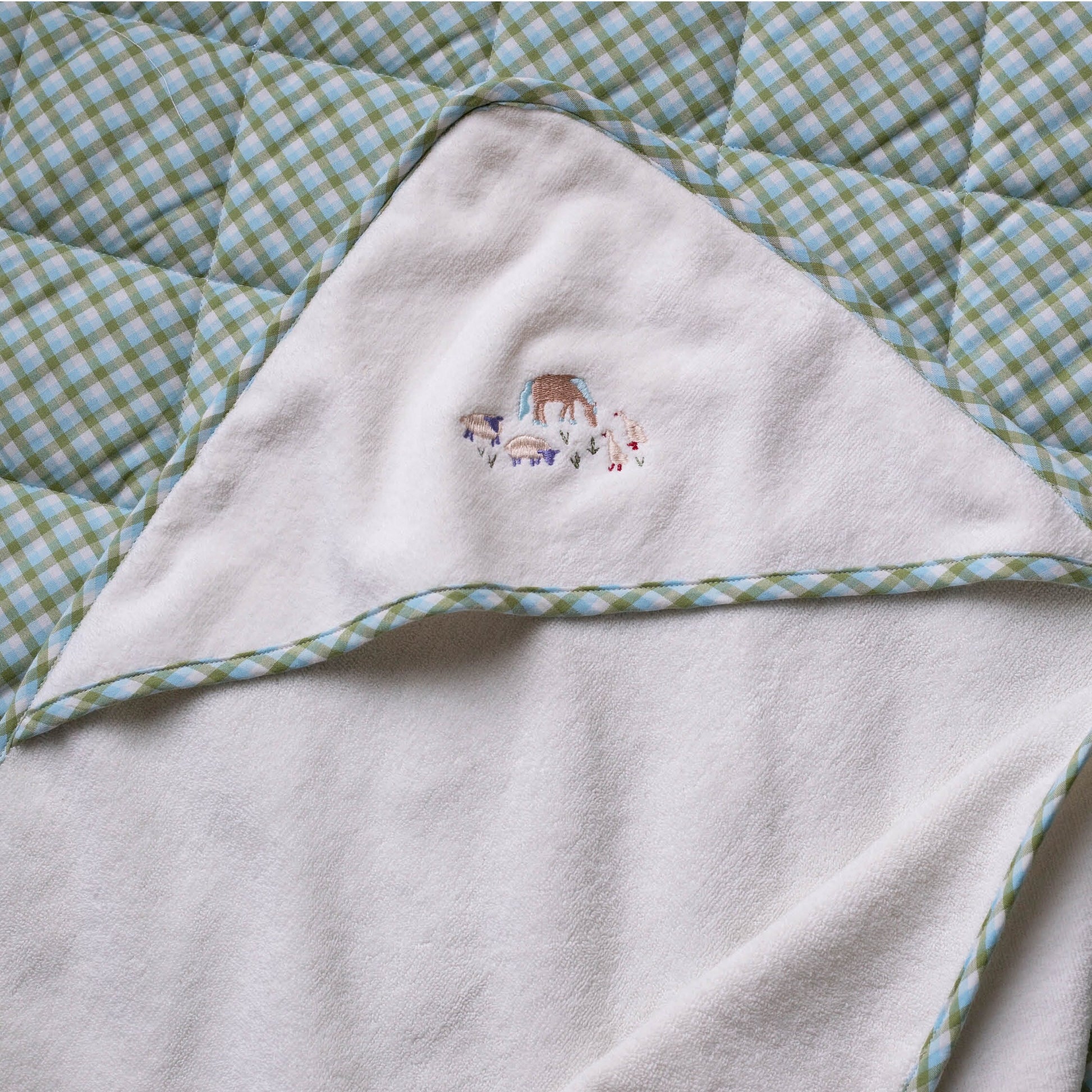 Hooded Towel - Baby - Little Farm Towelling Avery Row Wholesale 